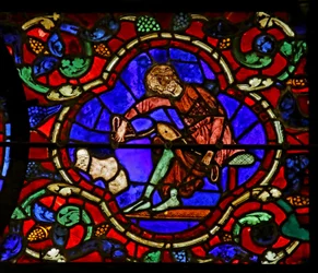 Escena de la Vida de San Martín, Catedral de Chartres